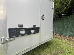 New/used 8.5x16 11.4K Enclosed <b>Cargo</b> <b>Trailer</b> with Black Out Package 200kg Payload Pewter Finish Made in at - Product Image 6