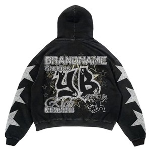 Chándales deportivos de retazos personalizados, chaqueta y pantalones de lana con cremallera, chándales blancos, conjuntos de gimnasio para correr para hombre, chándal bordado - Product Image 4