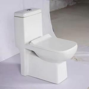 Inodoro de una pieza de cerámica blanca de lujo, artículos sanitarios asequibles para mayoristas africanos - Product Image 3