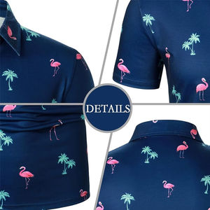 2025 vente en gros respirant logo personnalisé à la mode doux coton grande taille sublimé Polo élégant et durable Polos pour hommes - Product Image 5