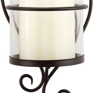 Wall Hanging Candle Holder Metal Tea <b>Light</b> <b>Sconce</b> with Glass Cups Rustic Home Decor Wall Candle Stand - Product Image 2