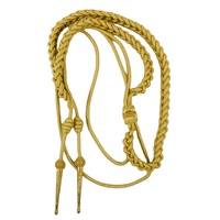Nouveau Bullion D'argent Doré Tactique Aiguillette Bullion Fil De Métal Super Qualité Uniforme Épaule Cordon Uniforme Accessoires