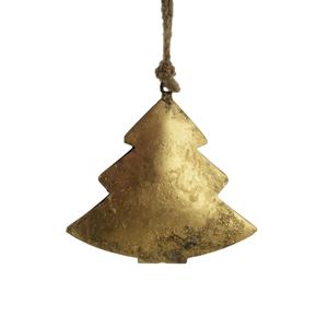 Árbol de Navidad de metal Árbol colgante de oro pequeño Artículo decorativo de Navidad este hermoso adorno de árbol de metal - Product Image 1