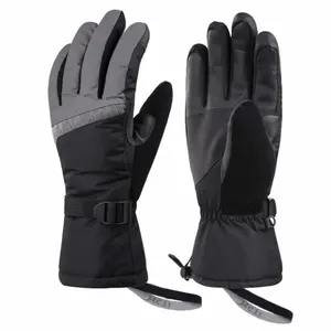 Top Supplier Wholesale Rate heat touch waterproof leather ski warm glove for men and women