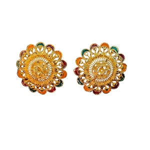 <b>Indian</b> Made Earrings <b>Set</b> with Traditional Designed 22CT Gold Plated Earrings <b>Jewelry</b> for Women Wear by Exporters - Product Image 1