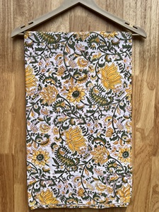 Wholesale Indian Handmade Cotton Fabric Jaipur Sanganeri Hand Block Printed Fabric Raw Material Dress Making Material Fabric - Product Image 2