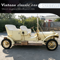 Voiture électrique classique vintage Go Star 4 places, style rétro, certifiée CE, autonomie de 200 km, vitesse maximale de 30 km/h, haute qualité, vente, pneus de 13 pouces