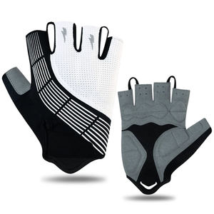 Wholesale Half-Finger <b>Cycling</b> <b>Gloves</b> Custom Leather Shock-Absorbing Anti-Slip for Men and <b>Women</b> for <b>Cycling</b> Fishing Gym Use - Product Image 1