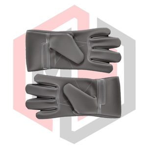 ถุงมือกันความร้อนสูง สีเทา วัสดุสั่งทำพิเศษ ป้องกันไฟและความร้อน ใช้งานทั่วไป ทนทาน หนา 7 ออนซ์  ข้อมือถัก - Product Image 6