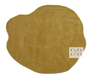 Diseñador hecho a mano moderno 100% lana de Nueva Zelanda hecho a medida antideslizante lavable Color sólido decorativo escalera mechón Alfombra conjunto - Product Image 3