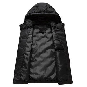 เสื้อกั๊กขนแกะขนสัตว์สำหรับผู้ชายเสื้อผ้าลำลองระบายอากาศได้ดีมีซิปสำหรับฤดูหนาวสไตล์สตรีทซักได้ออกแบบโลโก้ได้ตามต้องการ - Product Image 4