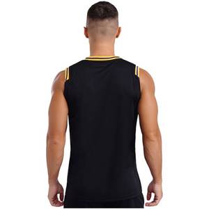 Fashion <b>White</b> Basketball <b>Tank</b> <b>Tops</b> Summer Sports Vest Sleeveless Round Neck Basketball Shirt Basketball Workout Team Uniform - Product Image 2