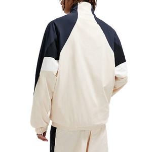Top Cao Cấp Người Đàn Ông Của Hai-Mảnh Thể Thao Đặt Lưới Lót Nylon Tracksuit Zip In Ấn Áo Gió Cho Mùa Đông Đường Phố Mặc - Product Image 5