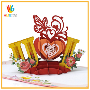 Tarjetas de felicitación emergentes 3D de regalo de San Valentín más vendidas y diseño personalizado según se requiera de alta calidad de Vietnam - Product Image 4