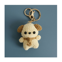 Crocheter mini animaux, dessins mignons: porte-clés pour animaux de compagnie fait à la main, breloque accessoire de décoration de sac à dos.