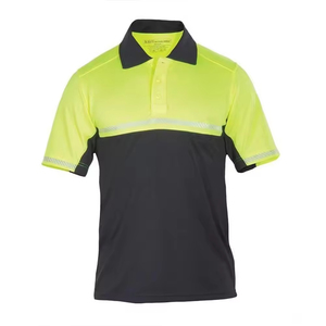 Vêtements de travail chemises réfléchissantes pour hommes haute visibilité chemises de sécurité respirant léger Logo personnalisé OEM usine en gros - Product Image 4