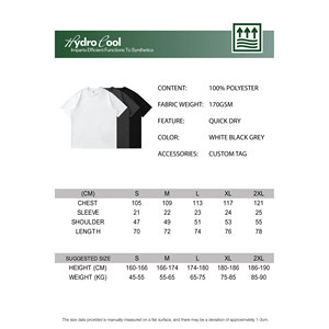 T-shirt d'extérieur à séchage rapide STREETLAB pour homme, manches courtes, 100 % polyester, évacuation de l'humidité, coupe ample, respirant - Product Image 5