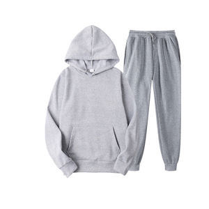 Chándal de entrenamiento de lana Tech para gimnasio de dos piezas para hombre, traje de jogging de invierno de diseño personalizable en talla XL - Product Image 1