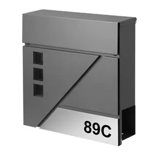 commercial stainless steel manufacturer wholesale lock cheap design mail boxes wall mount metal outdoor modern wall mailboxes