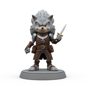 Figurine de hérisson en résine PVC sur mesure, modèle de figurine, ornement de bureau, figurines - Product Image 1