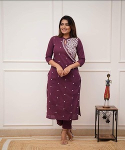 Vêtements de soirée Robes en gros Vêtements pour femmes Tops sexy décontractés Acheter en gros Ensemble de bas de kuti en coton à la mode indien pakistanais - Product Image 1