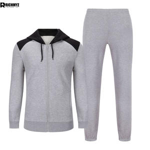 Survêtements d'hiver respirants pour hommes, personnalisables, en polyester/coton écologique, avec cordon de serrage, survêtements personnalisés pour hommes - Product Image 1