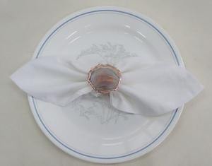 Porte-serviettes en acrylique Textyre Design, motif floral religieux, décoration de table, finition polie, réutilisable, pour la maison, l'hôtel, en stock - Product Image 2