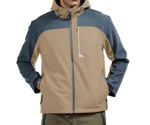 Offres Spéciales de qualité supérieure imperméable respirant à capuche personnalisé fermeture à glissière complète veste softshell noire pour hommes - Product Image 2