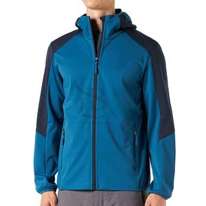 Chaqueta cortavientos de diseño personalizado para hombre, chaqueta Softshell con capucha deportiva de lana larga y Cremallera de nailon ligera de alta calidad para hombre - Product Image 1