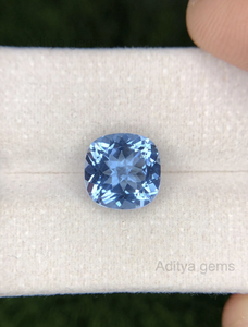 Aguamarina Santa María forma de cojín Natural corte piedra preciosa suelta directo Jaipur fabricante precio al por mayor joyería azul Behruj - Product Image 2