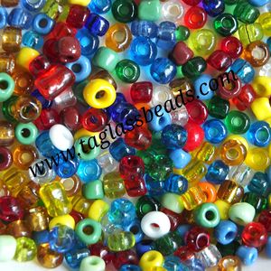 Vente en gros 14x20mm bande de pierre dorée forme ovale perles de verre Murano au chalumeau multicolore rouge opaque foncé pour la fabrication de bijoux - Product Image 4