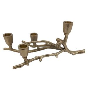 <b>Tree</b> Branches Leaves Shape Aluminium Handmade Home Decor Table Top Decor <b>Christmas</b> <b>Candle</b> Holder Stand Wedding Decorative Gift - Product Image 1