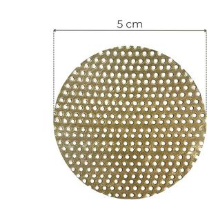 Plaque de remplacement de qualité supérieure en or pour brûleur d'encens, très petits trous, tamis en laiton (maillage), non destiné au charbon d'encens - Product Image 4