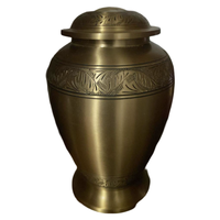 Urnes funéraires en aluminium pour adultes de haute qualité avec autocollant éléphant urnes funéraires en métal de style moderne pour cendres humaines