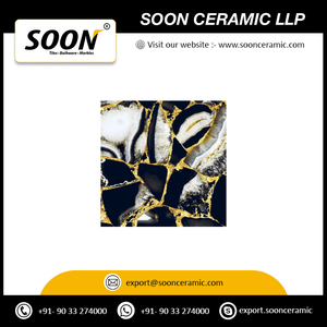 Indian Supplier of Boulder Corn Tiles Porcelain 600x600MM Glazed Vitrified Tiles for <b>Wall</b> and Floor Interior - Product Image 3