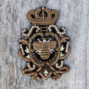 Insignias Bordadas a Mano de Tenedor y Cuchillo, Insignias de Hilo Metálico Dorado para Blazer, Parches Bordados con Hilo Metálico Personalizados 2025 - Product Image 6