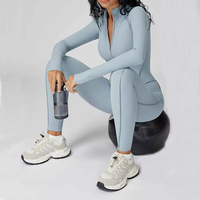 Combinaisons de sport de yoga pour femmes de haute qualité, en spandex/nylon, réversibles, imperméables, à séchage rapide, respirantes et confortables