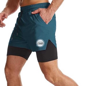 Pantalones cortos de entrenamiento para gimnasio para hombre, pantalones cortos ligeros de baloncesto para correr de secado rápido con bolsillos con cremallera - Product Image 5