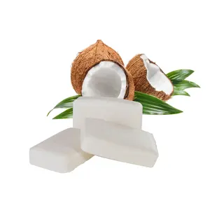 Prix de gros savon de bain à la noix de coco tailles personnalisées 100% noix de coco fait à la main corps/bain de main savon de noix de coco nettoyage