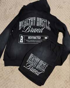 Conjuntos de pantalones cortos cortavientos personalizados y sudaderas con capucha para hombre, conjuntos de pantalones cortos ligeros con cremallera para exteriores, conjuntos de pantalones cortos cortavientos para senderismo para hombre - Product Image 6