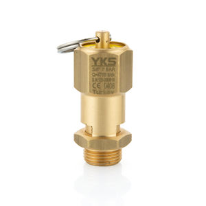 วาล์วนิรภัยทองเหลืองแบบปิดผนึกขนาด 3/8 นิ้ว 7 บาร์ ได้รับการรับรองมาตรฐาน CE - วาล์วระบายแรงดันแบบปิดผนึก - วัสดุทองเหลือง - Product Image 1
