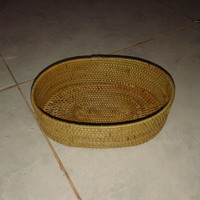Panier en rotin de taille personnalisée, cintres muraux, cadre décoratif, image artisanat, cadre en bois pour la décoration de la maison, vente en gros