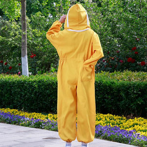 Professional Women Beekeeper <b>Suit</b> 100% Cotton <b>Full</b> <b>Body</b> Protection Durable Workwear Coverall For Apiary Use Custom OEM Service - Product Image 5