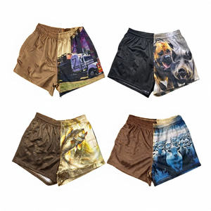 OEM personnalisé Sublimation complète Poches zippées Respirant Rugby Footy Short à poche zippée Sublimation Shorts - Product Image 3