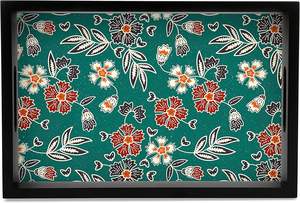 ถาดเสิร์ฟสี่เหลี่ยมขนาดใหญ่ทำด้วยมืออย่างมีเอกลักษณ์ของตกแต่งวาดด้วยมืออย่างยั่งยืน - Product Image 3