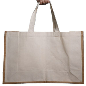 Logo personnalisé imprimé fermeture éclair coton promotionnel recyclable toile fourre-tout sac à provisions pas cher personnalisé lettre motif sac à bandoulière - Product Image 4