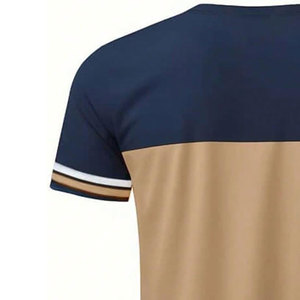 High Quality Latest Design Men <b>T</b>-<b>Shirt</b> 2025 Classic Casual Style Polyester/Cotton Quick Dry Breathable 220g - Product Image 4