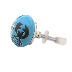 มือจับลิ้นชักเซรามิกสลักลายแบบเรียบง่ายลูกบิดสำหรับเฟอร์นิเจอร์แบบยุโรป - Product Image 2