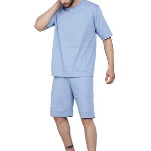 ชุดกางเกงขาสั้นผู้ชายแบบลำลองสำหรับฤดูร้อนออกแบบใหม่ระบายอากาศลายพื้น - Product Image 2