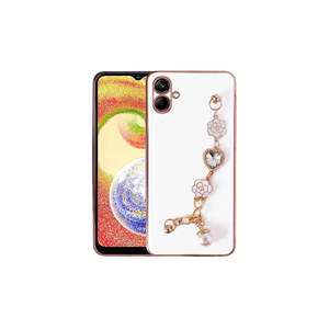 Coque arrière en silicone blanc Netzy pour Samsung Galaxy A04 A32 A34 A24 avec dragonne et protection de l'appareil photo - Product Image 1